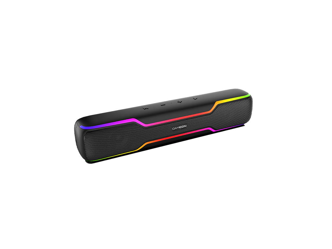 GAMEON Dominator Blaze Wireless RGB Gaming Soundbar - Black in Qatar GAMEON Dominator Blaze Wireless RGB Gaming Soundbar - Black in Qatar
